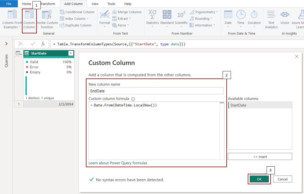 CustomColumnCreationCalendar