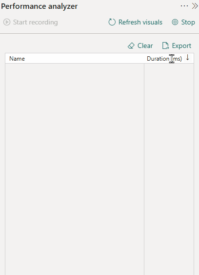 Performance Analyzer copy query