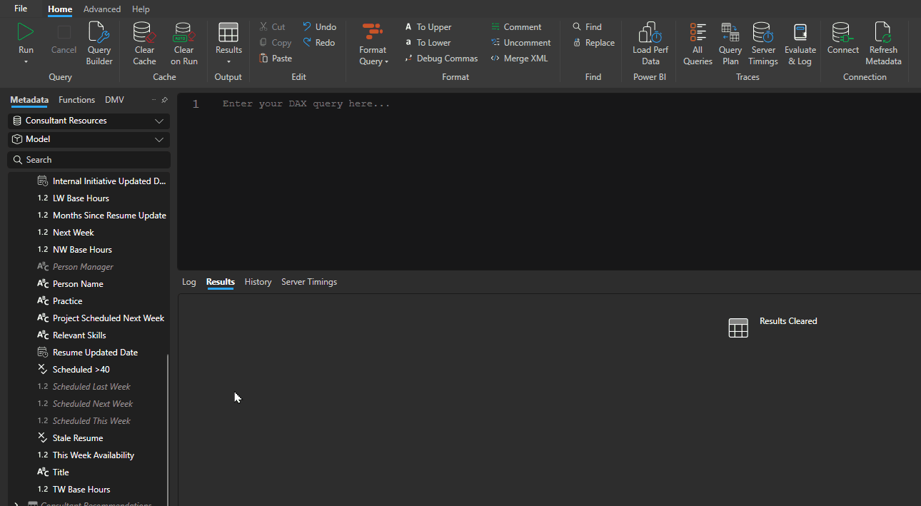 Show objects that reference data
